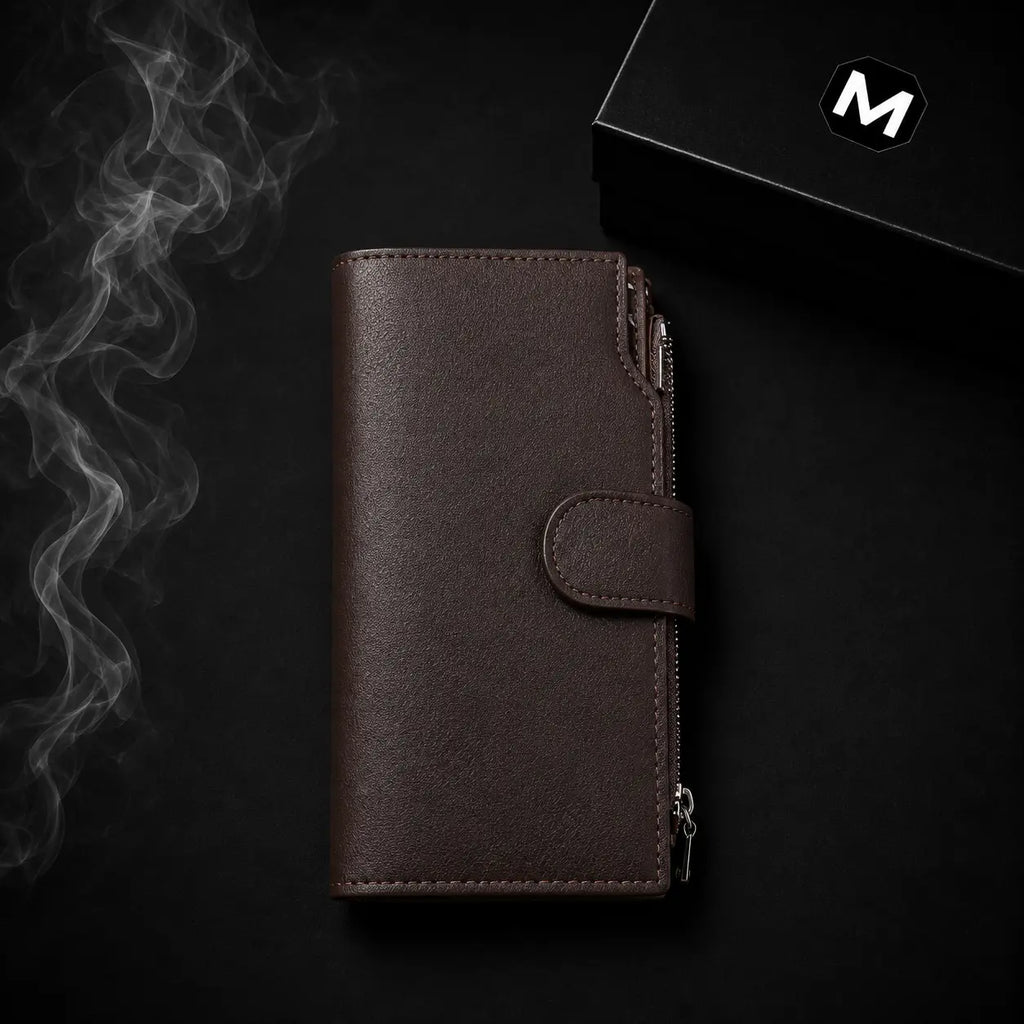 Vintage Brown Long Wallet