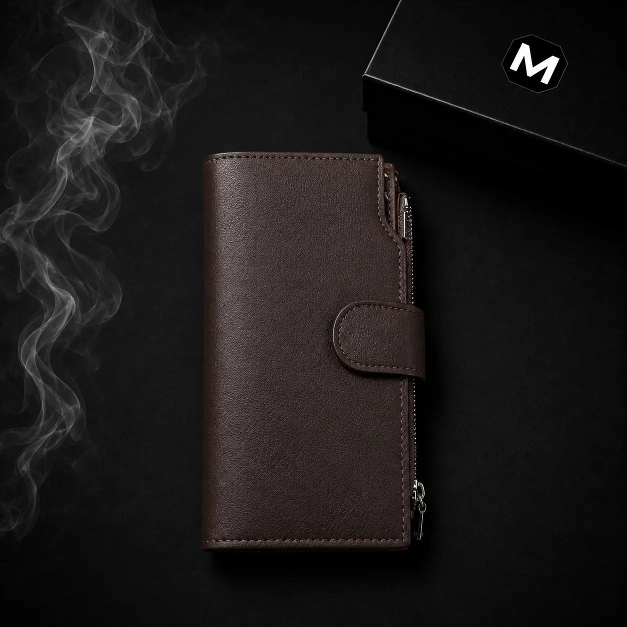Vintage Brown Long Wallet