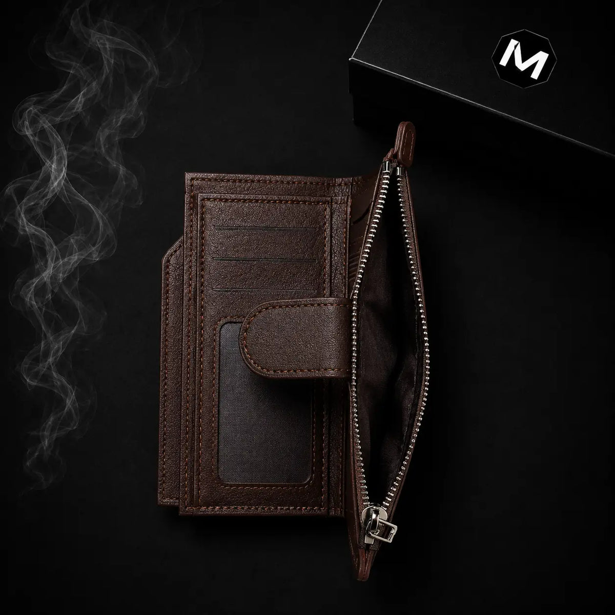 Vintage Brown Long Wallet