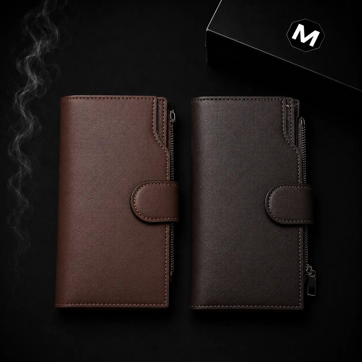 Vintage Brown Long Wallet
