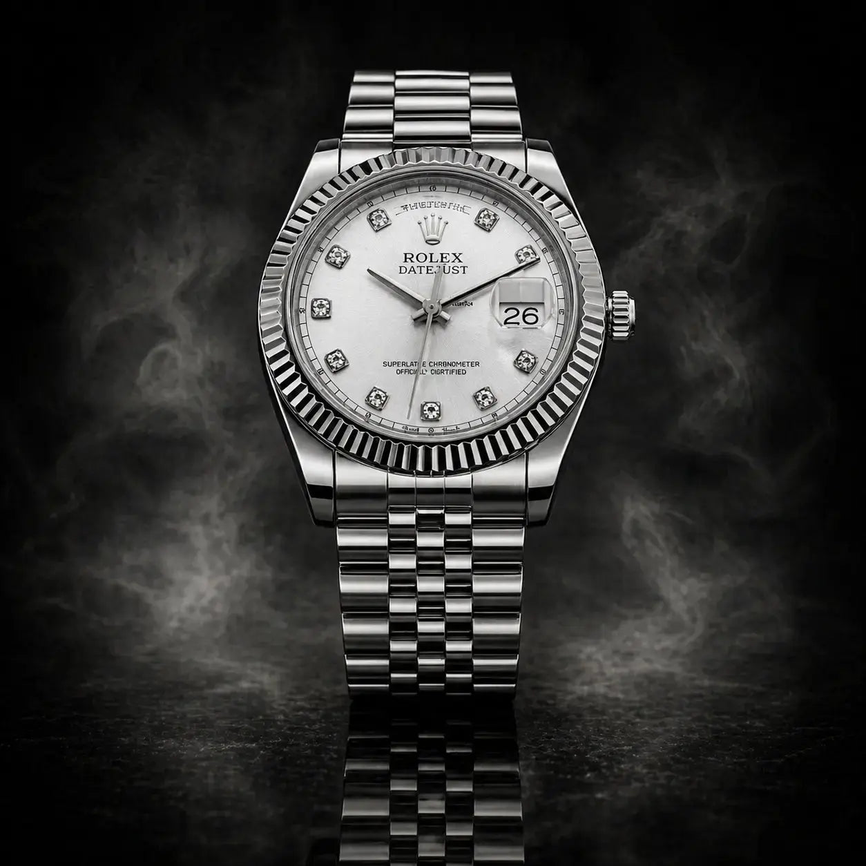 Rolex Sleek Stone Noir Watch